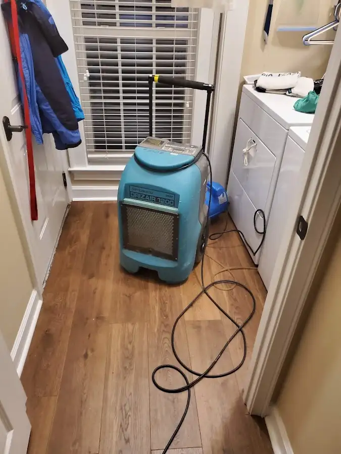 Commercial dehumidifier deployed for Flood Damage Cleanup in Gulf Shores